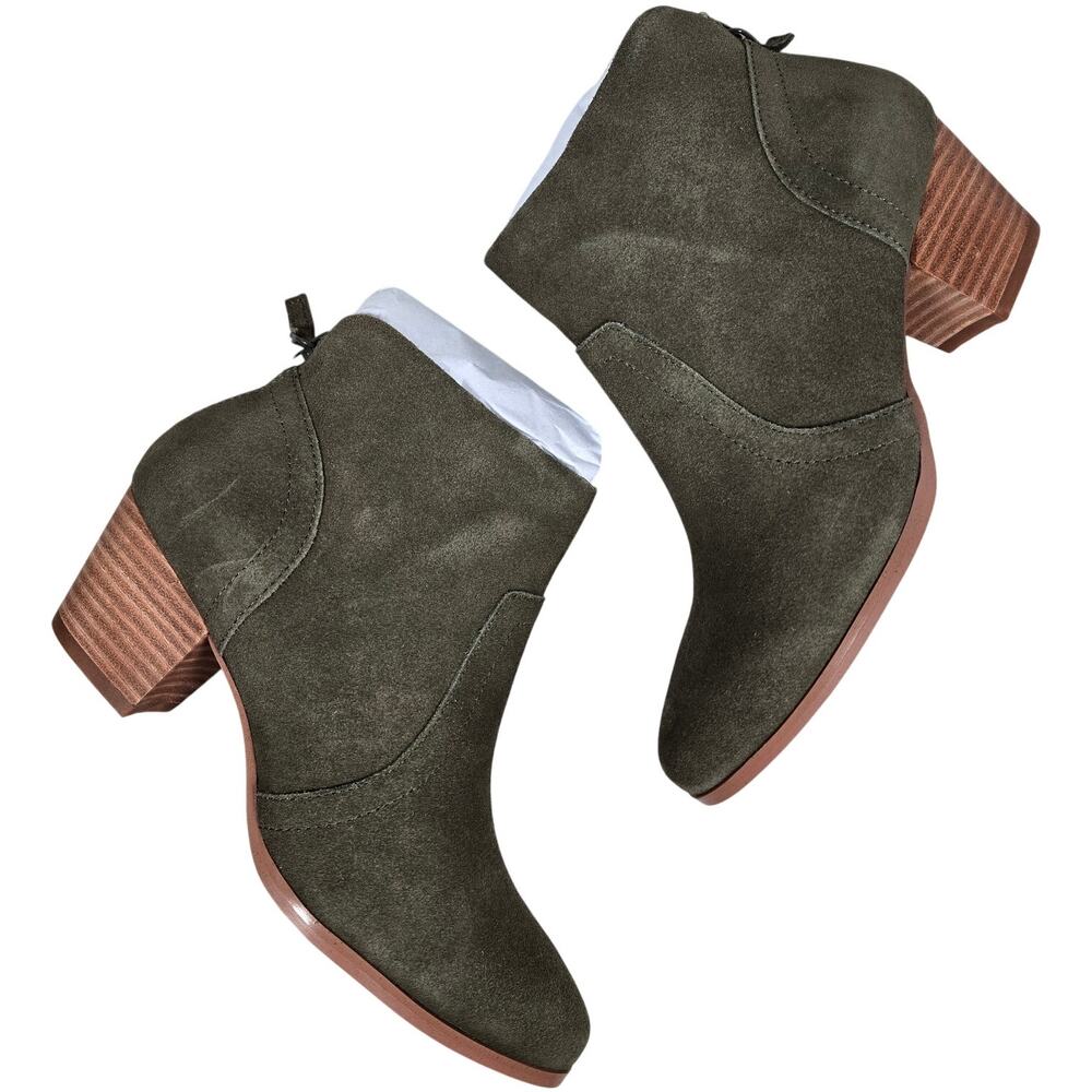 Violet &‎ Red Olive Cupid Bootie Stacked Block Heel 6 NWT